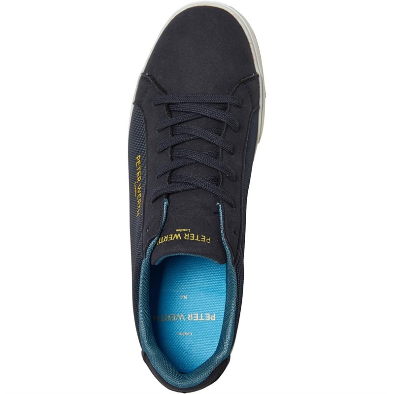 Peter Werth Mens Hendle Trainers Navy - Image 4