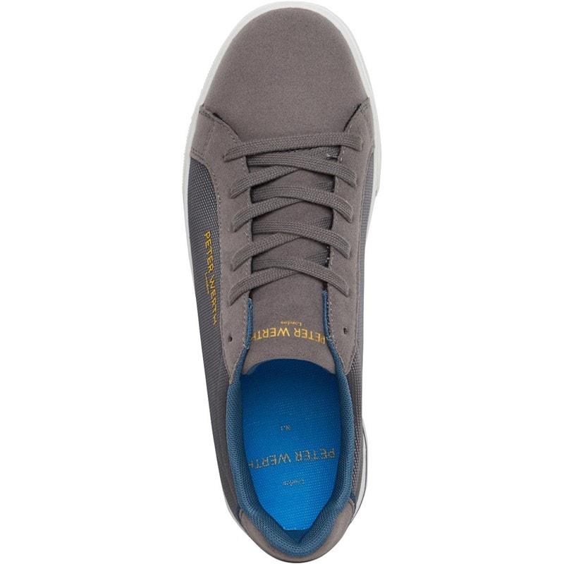 Peter Werth Mens Hendle Trainers Grey - Image 4