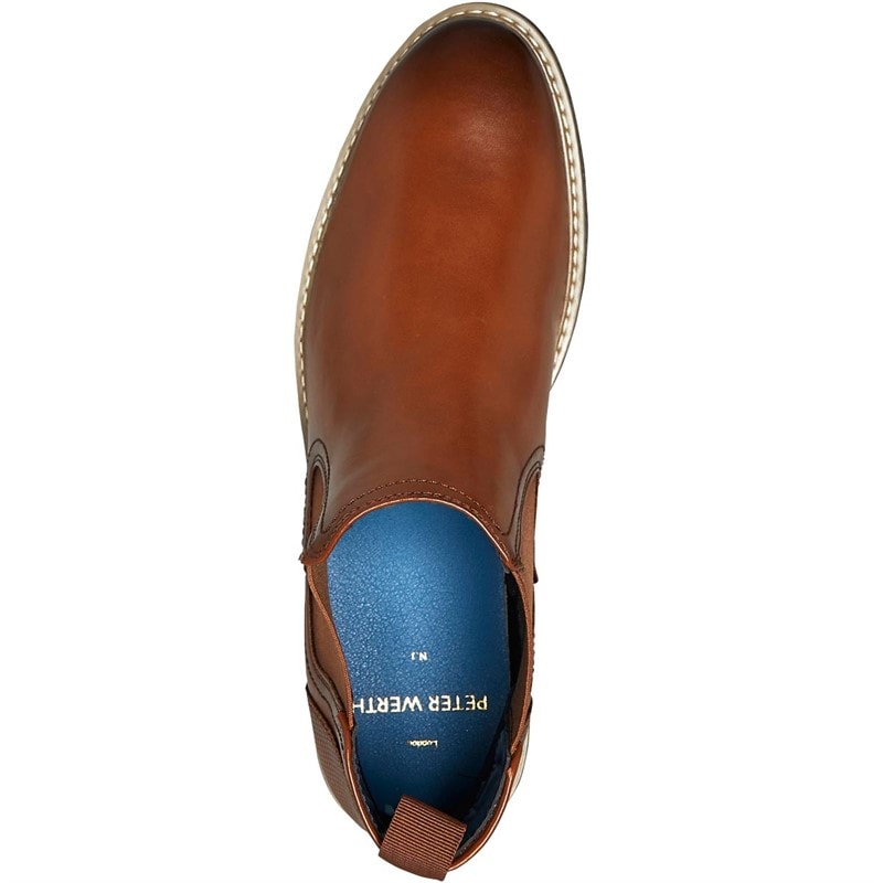 Peter Werth Mens Matson Chelsea Boots Tan - Image 4