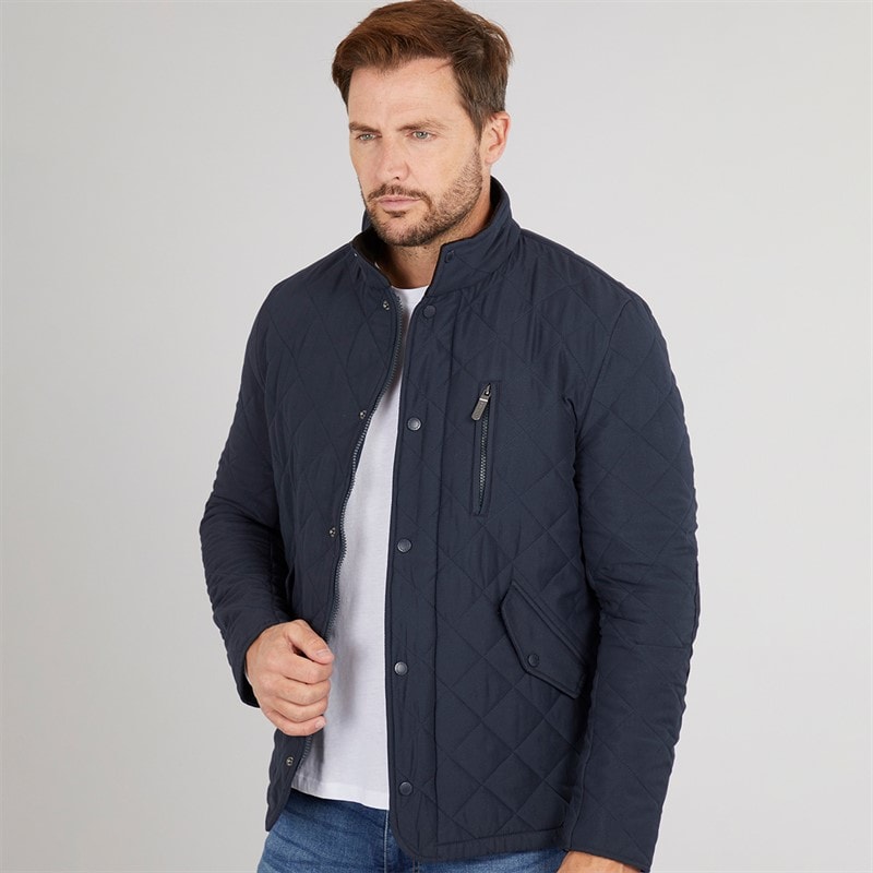 Feraud Mens Prima Quilted Jacket Navy