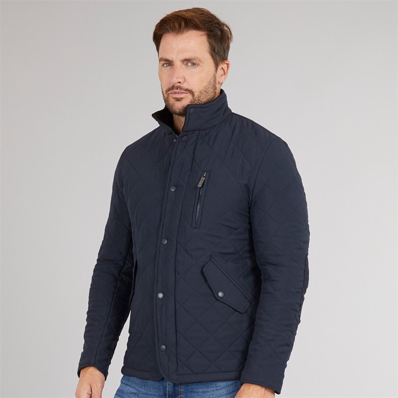 Feraud Mens Prima Quilted Jacket Navy - Image 3