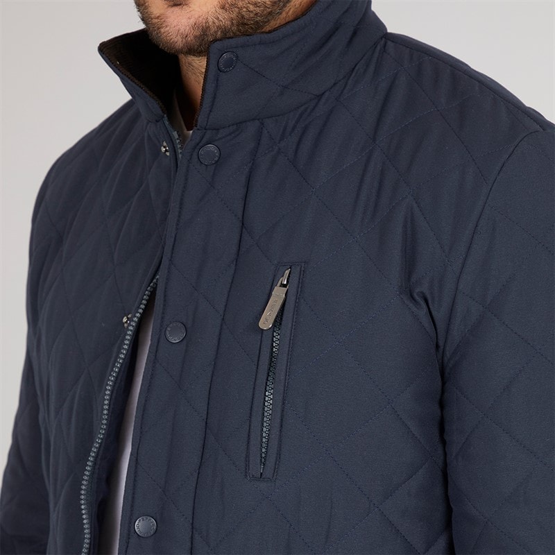 Feraud Mens Prima Quilted Jacket Navy - Image 5