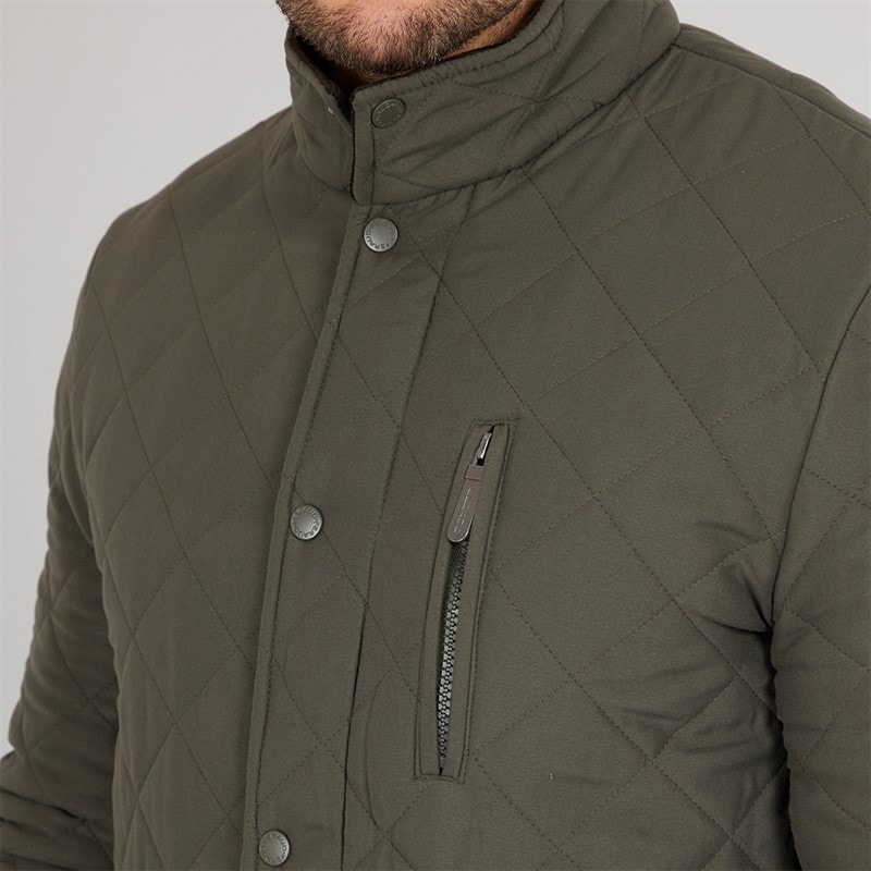 Feraud Mens Prima Quilted Jacket Olive - Image 5