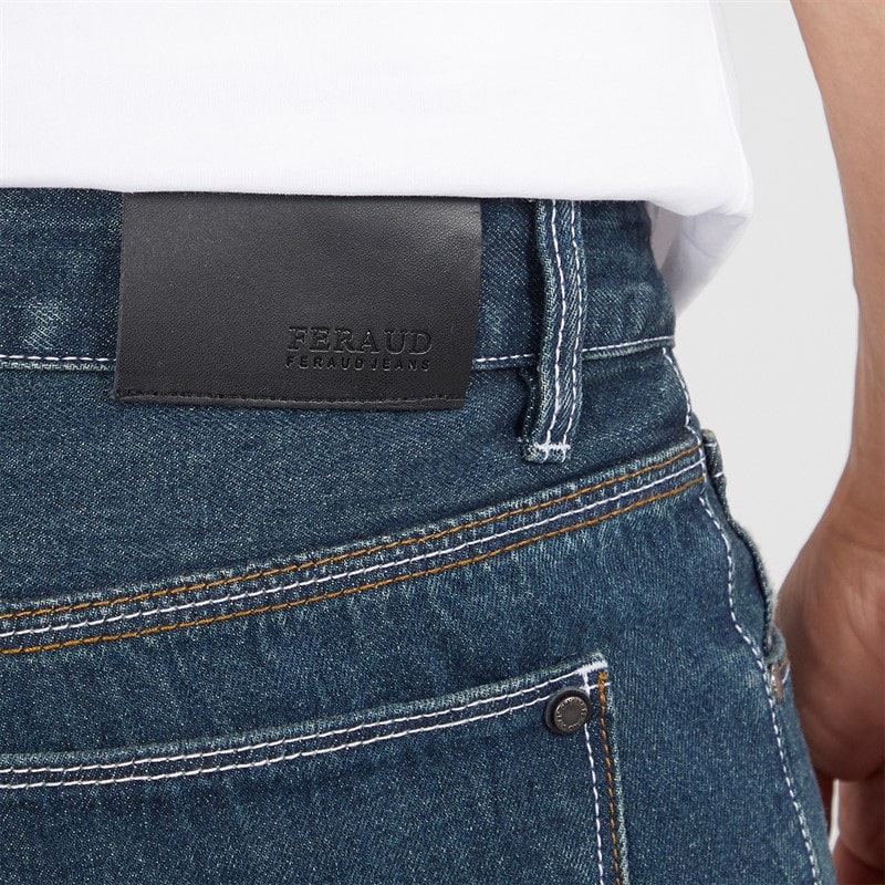 Feraud Mens Five Pocket Slim Fit Jeans Rinsewash - Image 3