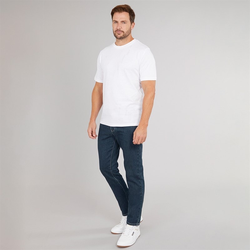 Feraud Mens Five Pocket Slim Fit Jeans Rinsewash - Image 4