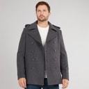 Feraud Mens Db Slim Fit Reefer Jacket Charcoal