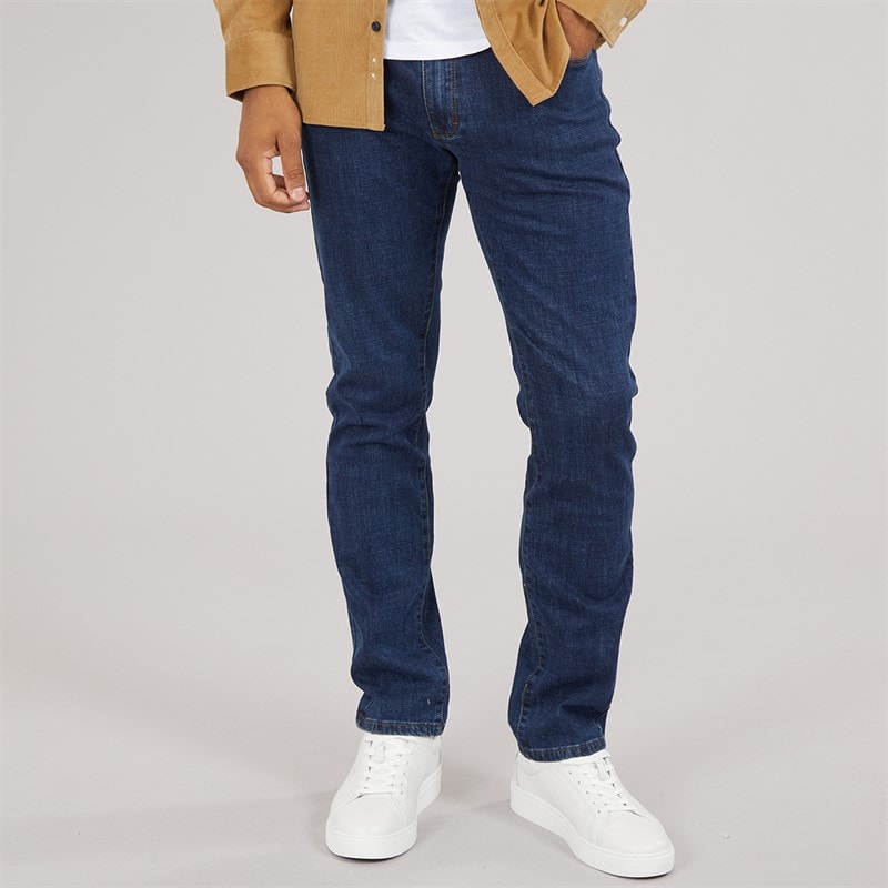 Feraud Mens Five Pocket Slim Fit Jeans Blue Wash