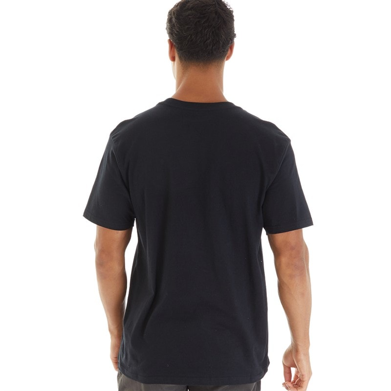 Quiksilver Mens Outline Mountains T-Shirt Black - Image 2