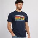Quiksilver Mens Sun Faded T-Shirt Dark Navy