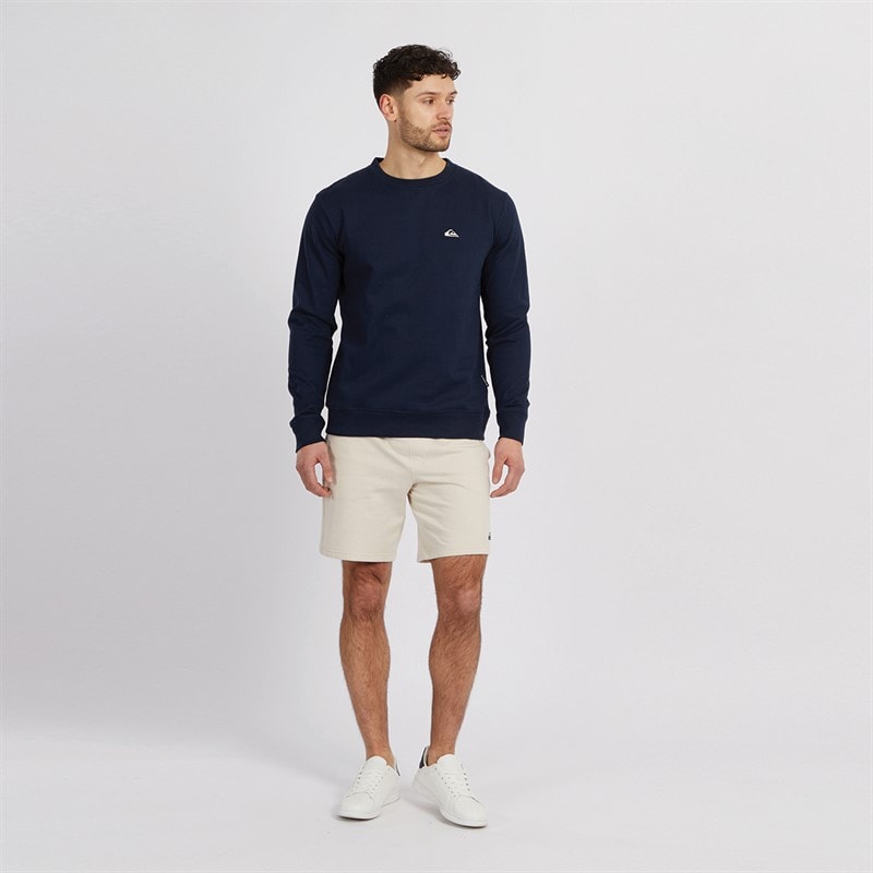 Quiksilver Mens Basic Crew Sweatshirt Navy Blazer - Image 3