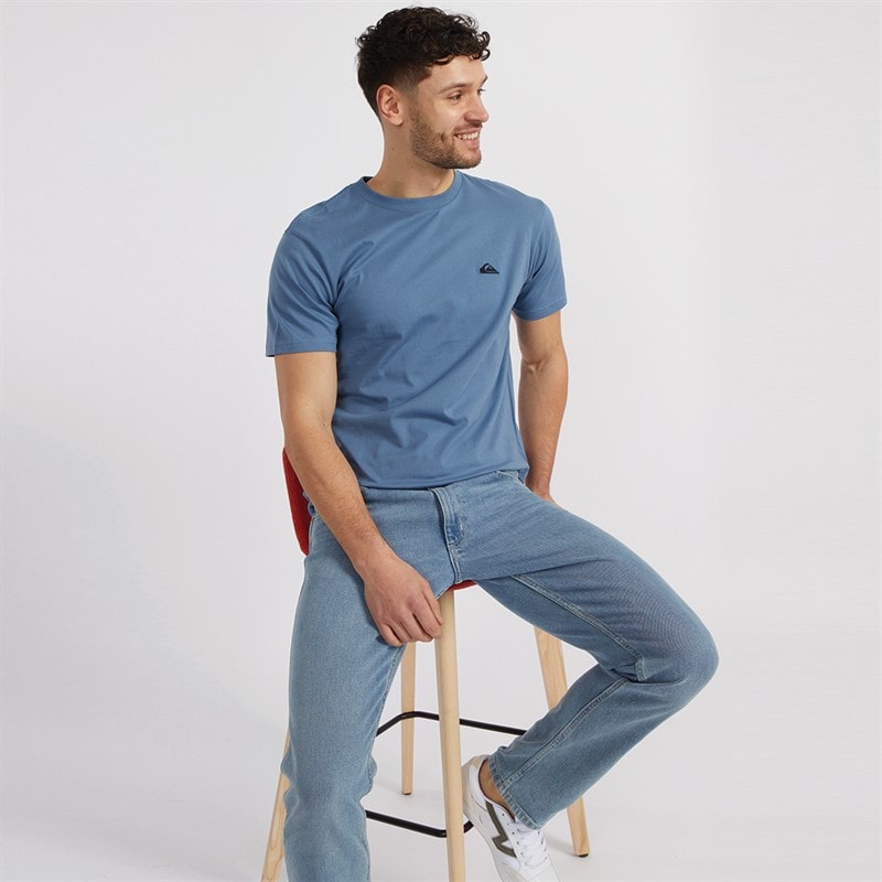 Quiksilver Mens Basic T-Shirt Coronet Blue - Image 3