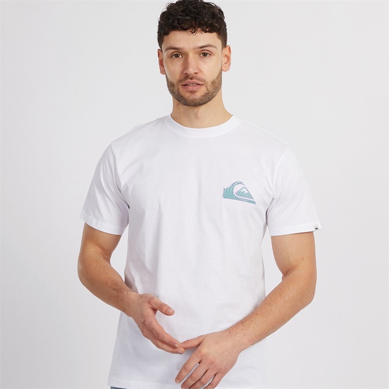 Quiksilver Mens Window Pane T-Shirt White - Image 2
