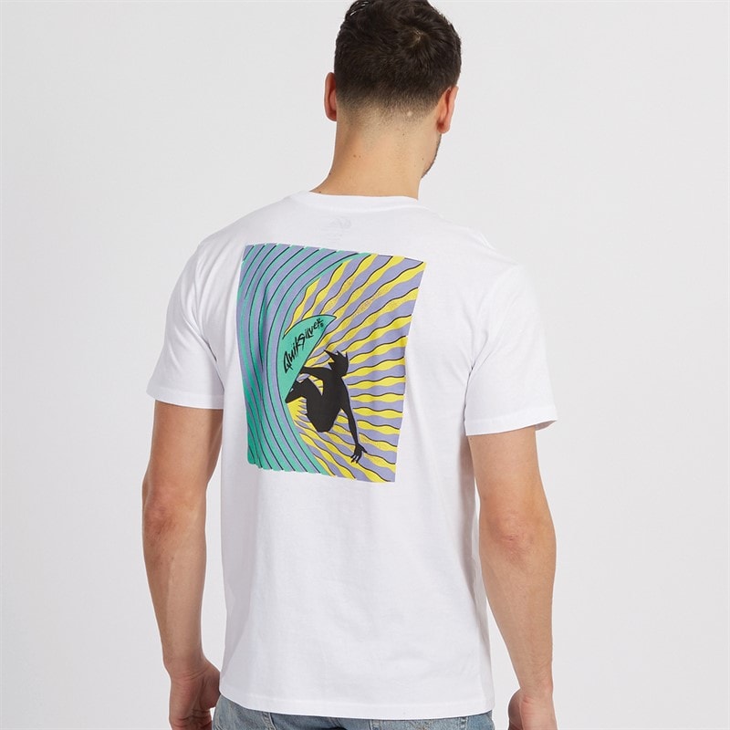 Quiksilver Mens Window Pane T-Shirt White - Image 3