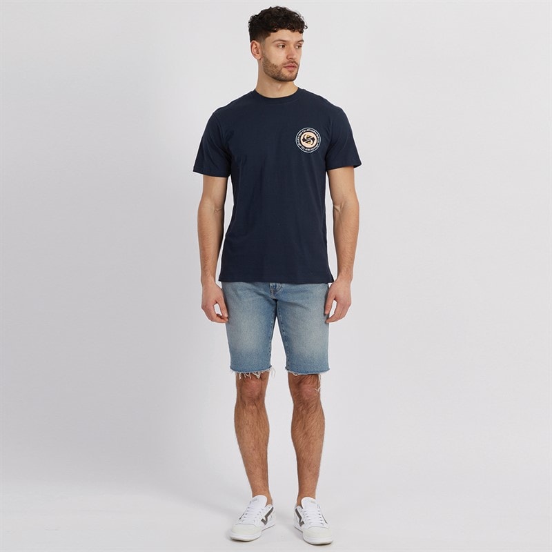 Quiksilver Mens Circle Back T-Shirt Dark Navy - Image 5