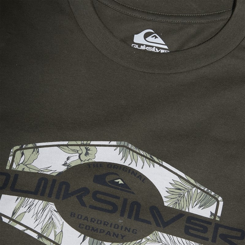 Quiksilver Mens Locked Up T-Shirt Grape Leaf - Image 3