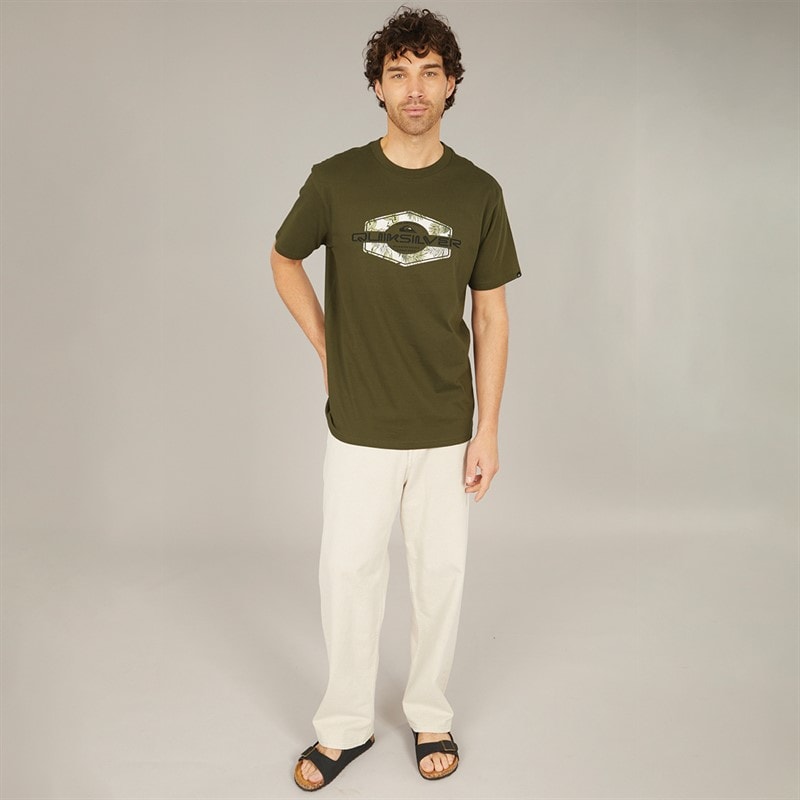 Quiksilver Mens Locked Up T-Shirt Grape Leaf - Image 4
