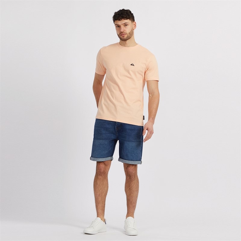 Quiksilver Mens Basic T-Shirt Peach Parfait - Image 3