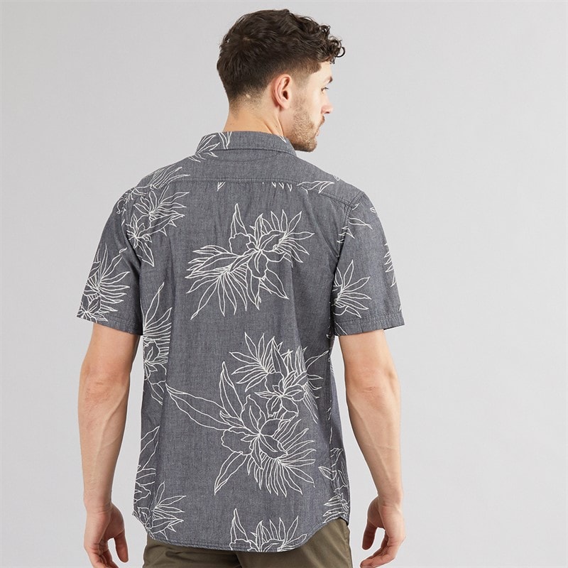 Quiksilver Mens Garanhill Short Sleeve Shirt Kvj6 Black - Image 2