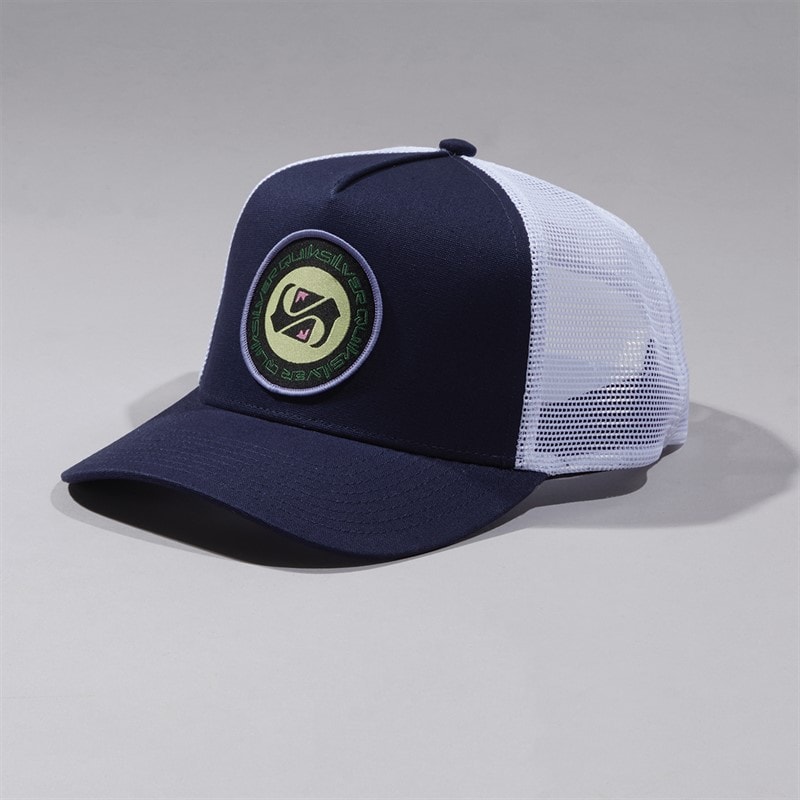 Quiksilver Mens Riding Around Trucker Cap Dark Navy - Image 1