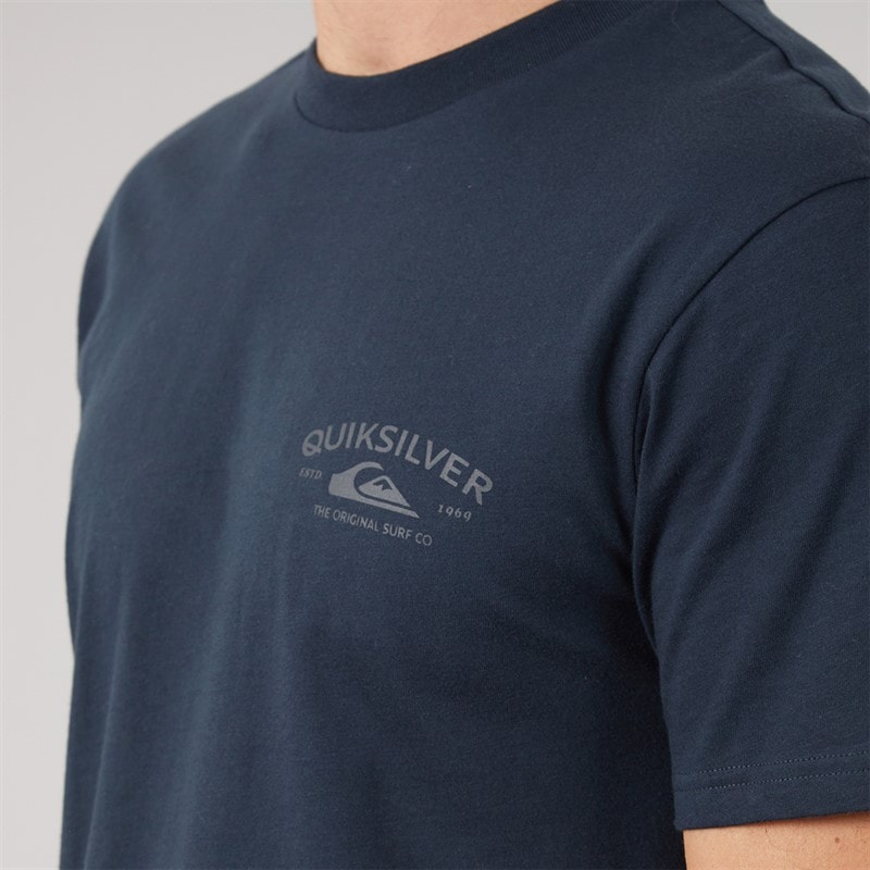 Quiksilver Mens Anchor Lockup T-Shirt Dark Navy - Image 3