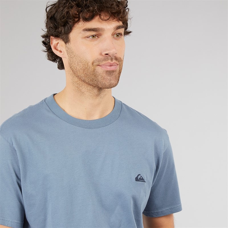 Quiksilver Mens Basic T-Shirt China Blue - Image 3