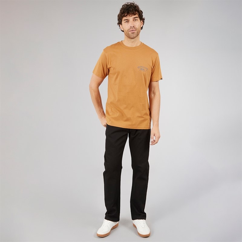 Quiksilver Mens Anchor Lockup T-Shirt Almond - Image 3