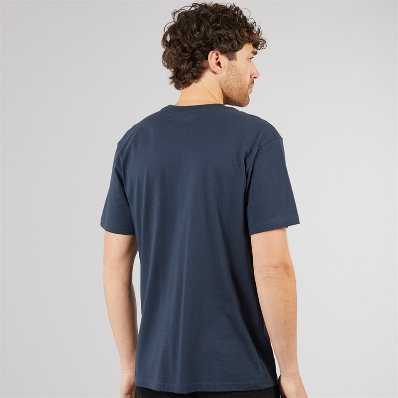 Quiksilver Mens Type Line T-Shirt Dark Navy - Image 2