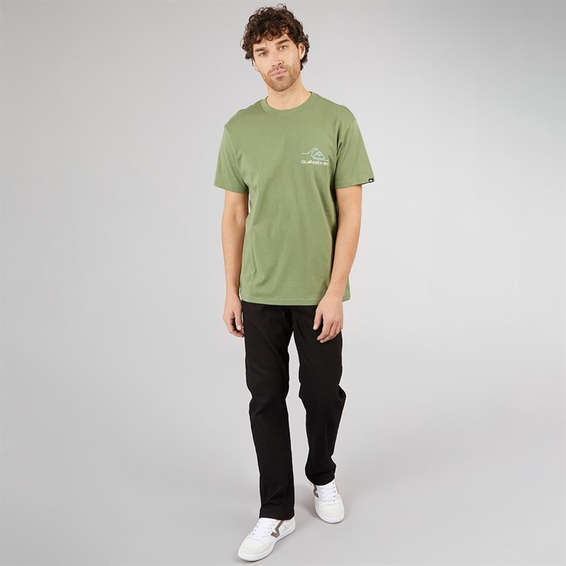 Quiksilver Mens Light Waves T-Shirt Loden Green - Image 4