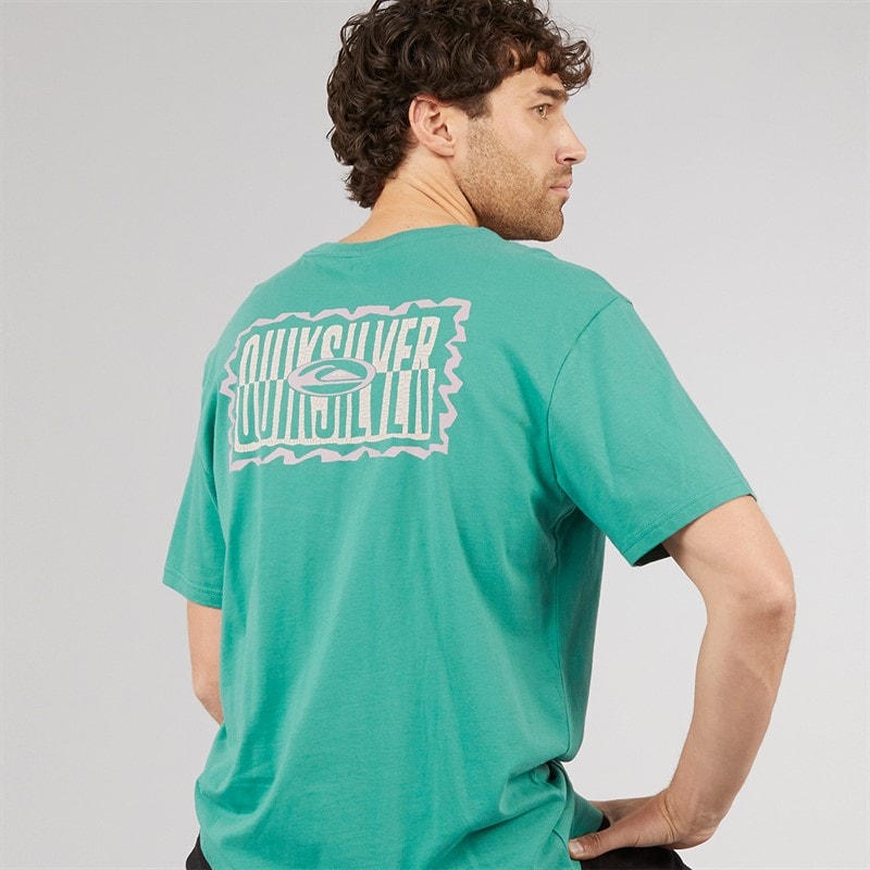 Quiksilver Mens Gotam Foam T-Shirt Deep Sea - Image 1