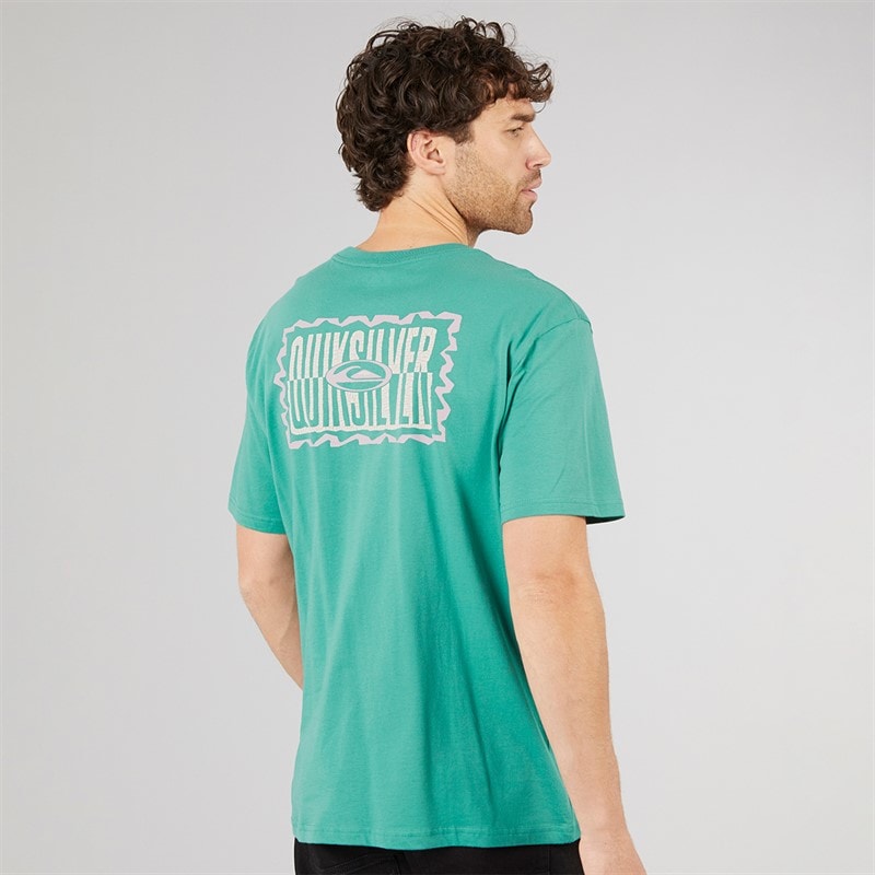 Quiksilver Mens Gotam Foam T-Shirt Deep Sea - Image 3