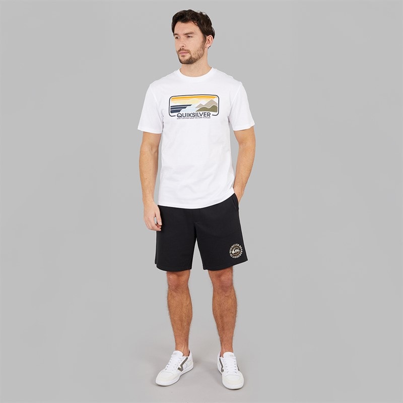 Quiksilver Mens Enjoy Mountains T-Shirt White - Image 4