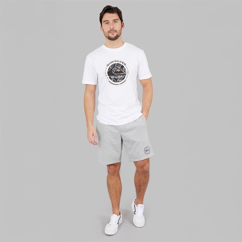 Quiksilver Mens Flying Disc T-Shirt White - Image 4