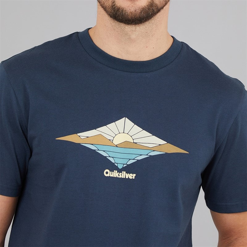 Quiksilver Mens Dawn T-Shirt Dark Navy - Image 3