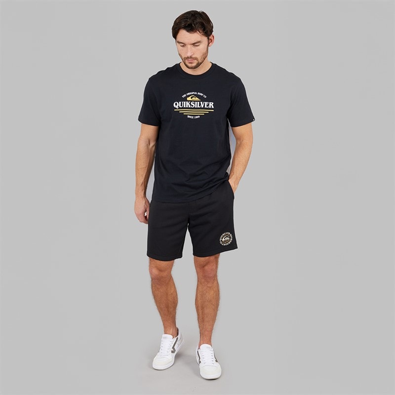 Quiksilver Mens Too Fine Fleece Shorts Black - Image 4