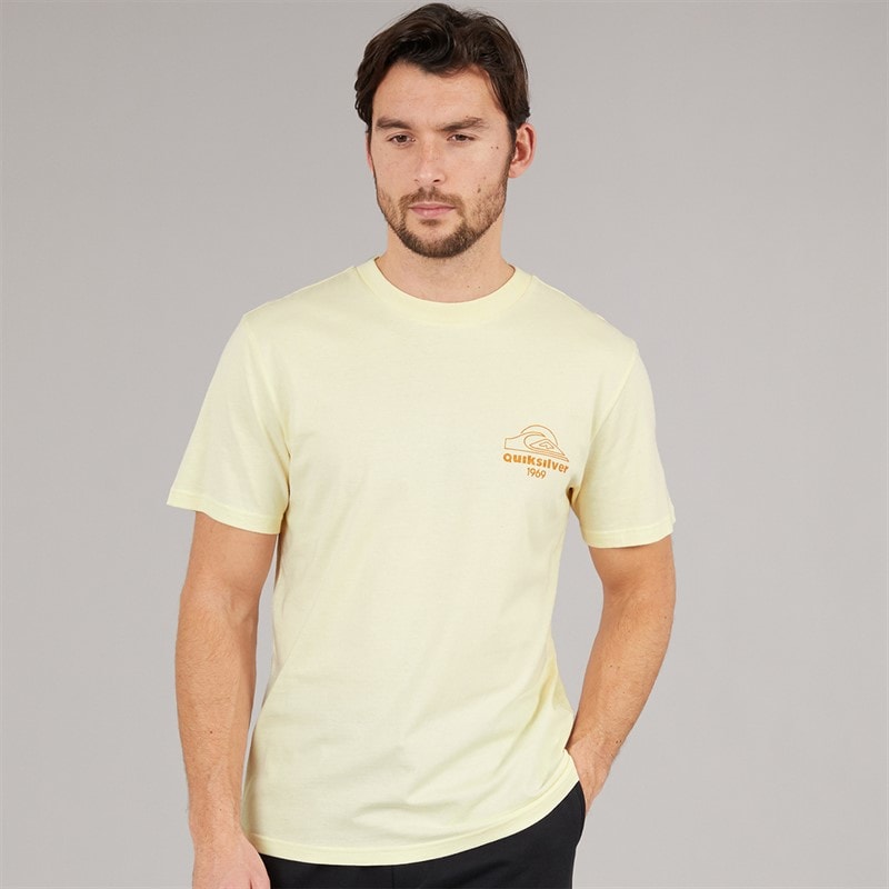 Quiksilver Mens Bliss Point T-Shirt Bone White - Image 2