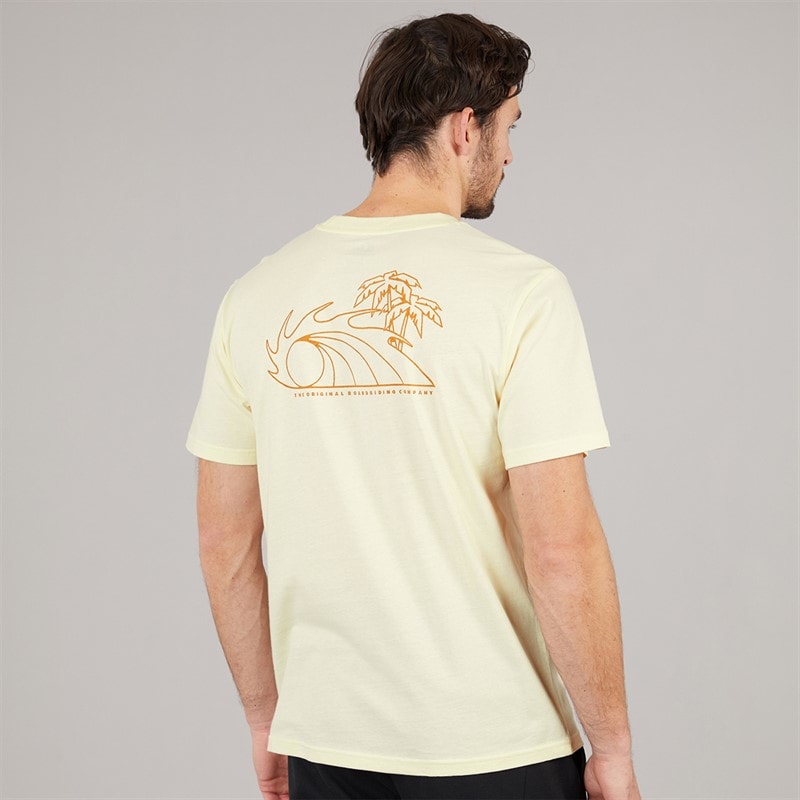 Quiksilver Mens Bliss Point T-Shirt Bone White - Image 3