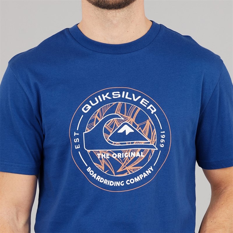 Quiksilver Mens Flying Disc T-Shirt Estate Blue - Image 3