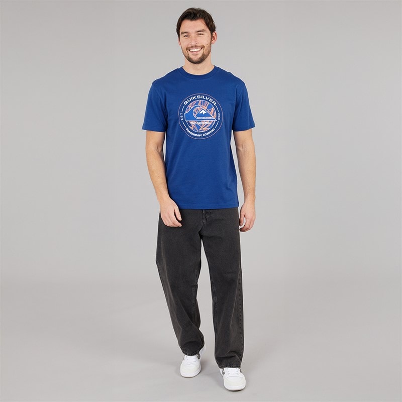 Quiksilver Mens Flying Disc T-Shirt Estate Blue - Image 4