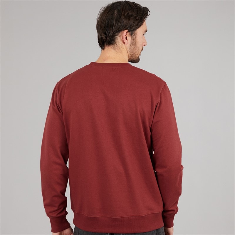 Quiksilver Mens Basic Sweatshirt Burnt Russet - Image 2