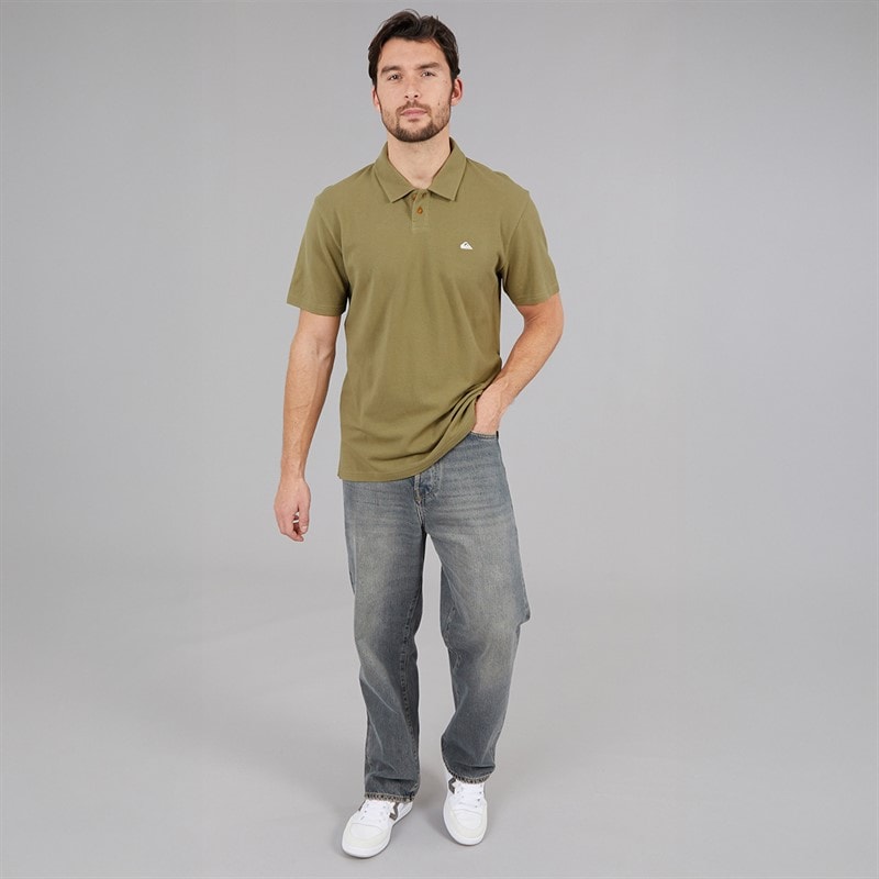 Quiksilver Mens MW Pique Polo Shirt Aloe - Image 4