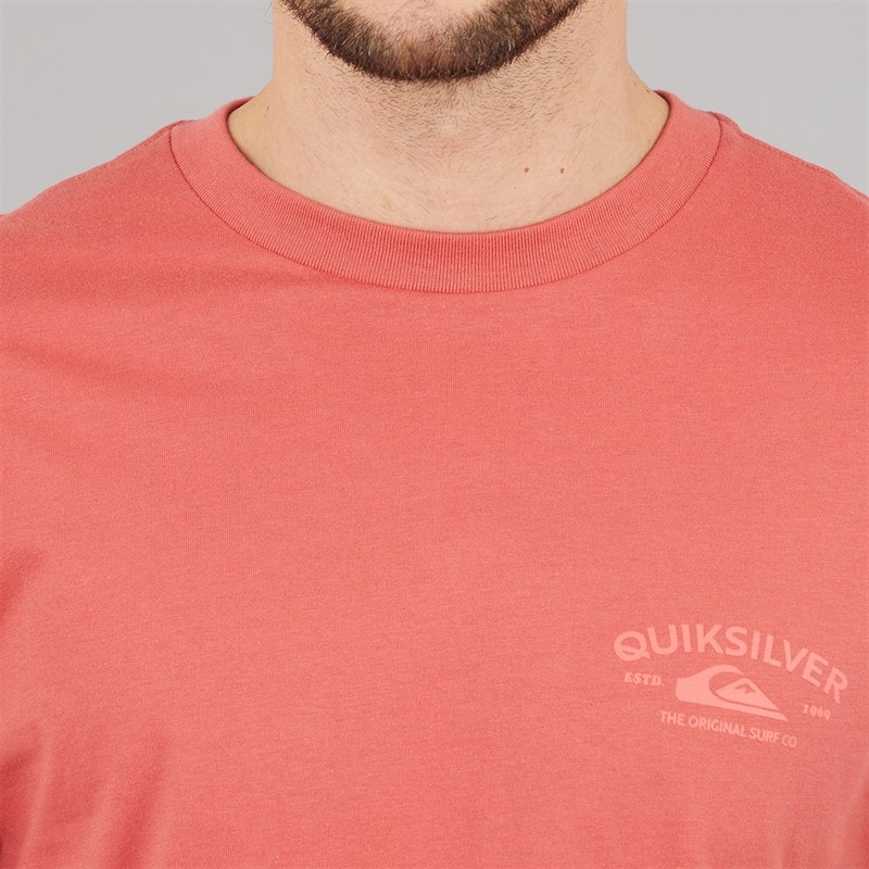 Quiksilver Mens Anchor Lockup T-Shirt Mineral Red - Image 3