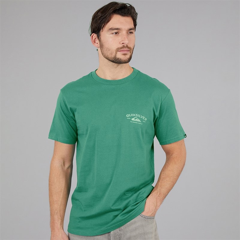 Quiksilver Mens Anchor Lockup T-Shirt Deep Sea - Image 1