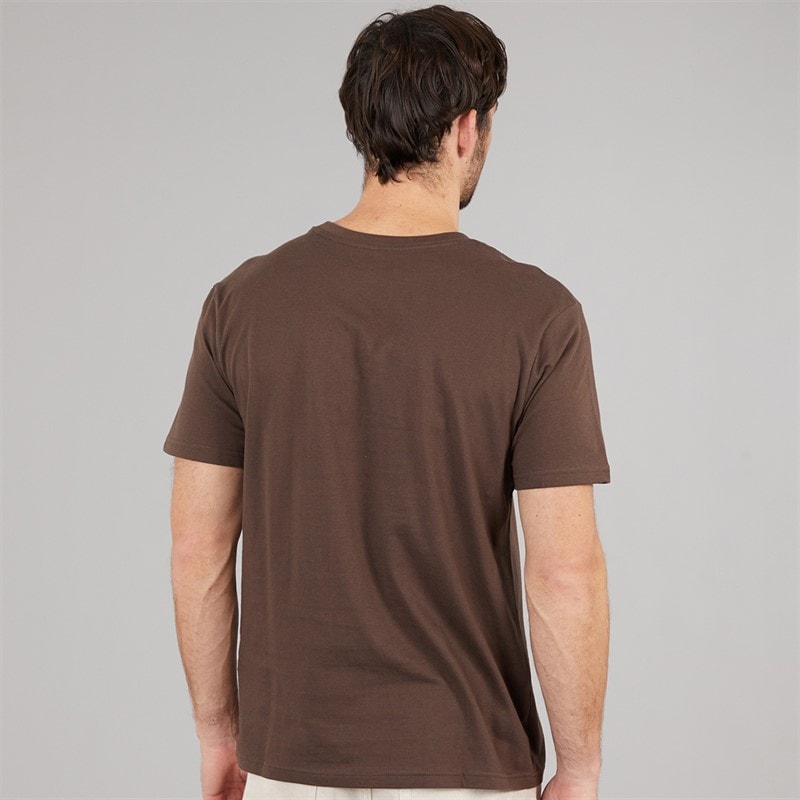 Quiksilver Mens Fine Line T-Shirt Chocolate Brown - Image 2