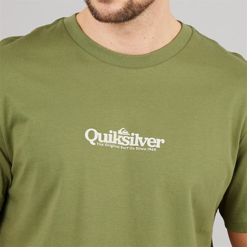 Quiksilver Mens Fine Line T-Shirt Loden Green - Image 3