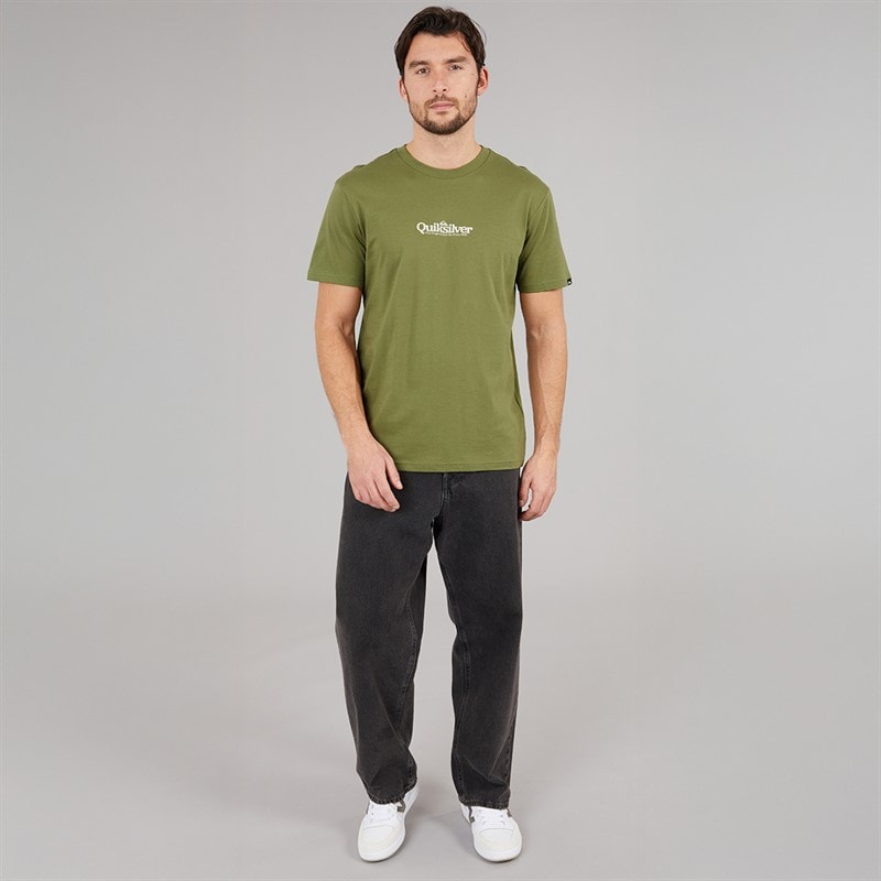 Quiksilver Mens Fine Line T-Shirt Loden Green - Image 4