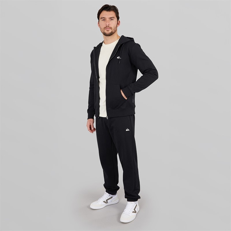 Quiksilver Mens Basic Zip Hoodie Black - Image 4
