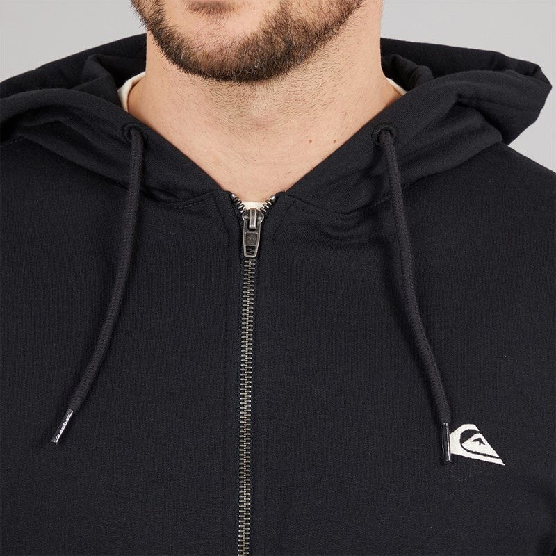 Quiksilver Mens Basic Zip Hoodie Black - Image 5