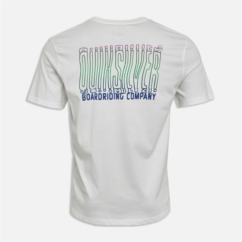 Quiksilver Mens Liquid T-Shirt Snow White - Image 2