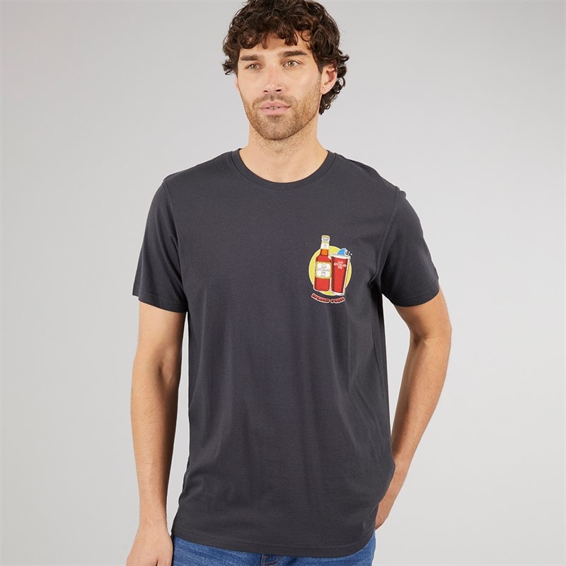 Weird Fish Mens Old Speckled Fin T-Shirt Navy - Image 2