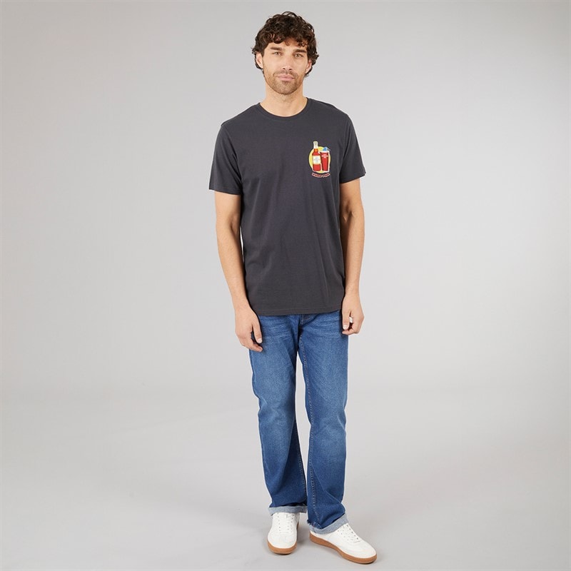 Weird Fish Mens Old Speckled Fin T-Shirt Navy - Image 4